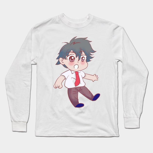 cute boy #005 Long Sleeve T-Shirt by cutequokka